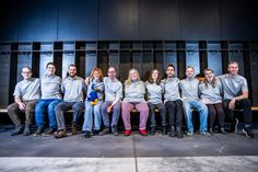 Das Floorball Team des Hamburger Lebenshilfe-Werks beim Einkleidungstreffen.