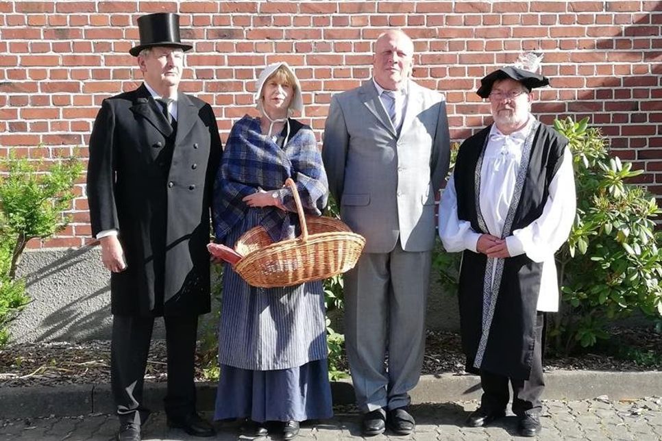 Die vier Darsteller von der Niederdeutschen Bühne Süsel.