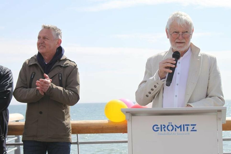 Bürgervorsteher Heinz Bäker (re.) und Touristikleiter Manfred Wohnrade.