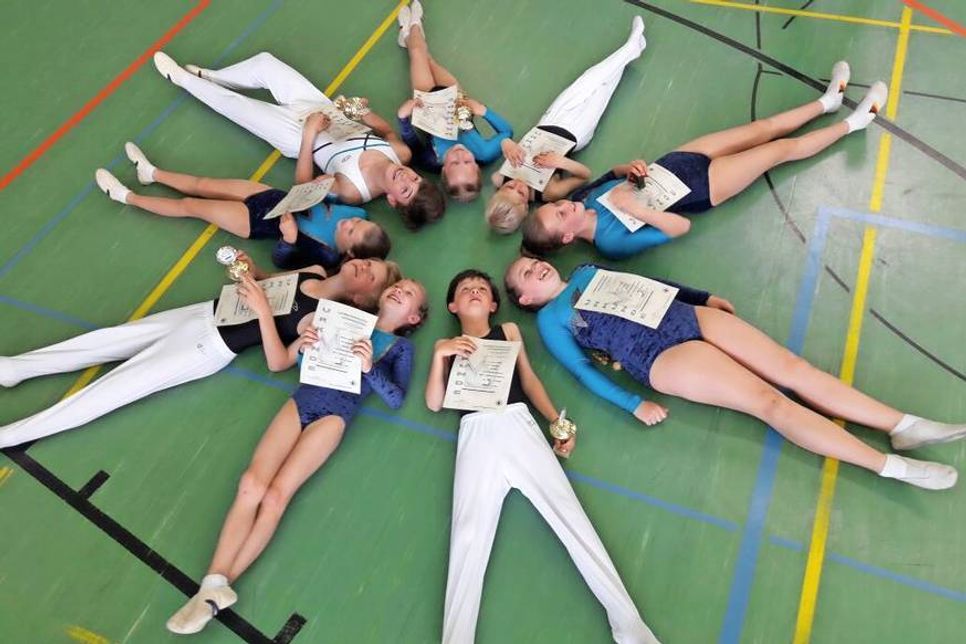 Alle neun TSV Athleten.
