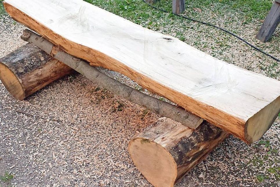 Fünf solcher Naturbänke haben ...