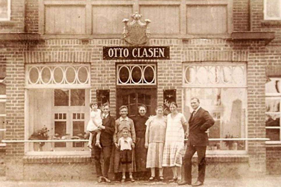 1926: Bäckerei und Conditorei Otto Clasen in der Eutiner Straße.