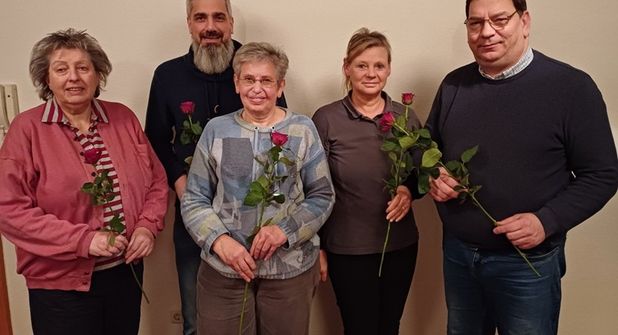 Ingeborg Gosch, Lars Warnemünde, Andrea Wellm, Ines Dedow und Bert Böhmer (v. lks.).
