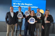 Co-Vorstandssprecher Lars Nissen, Jonas Kunde, Martin Evers, Ann-Kathrin Lundt, Lorenz Otte und Anna Wiatrok, Leiterin Marketing/Kommunikation (v. lks.).