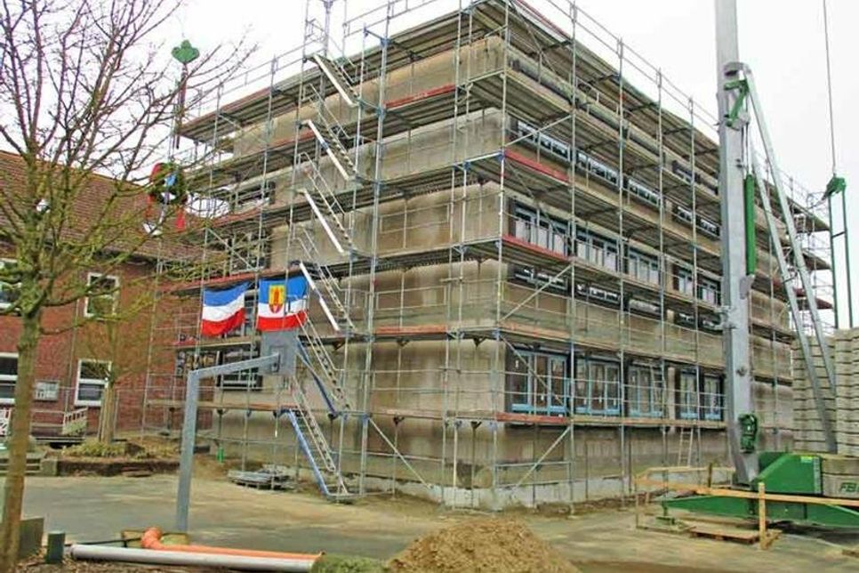 Der Rohbau zum Richtfest