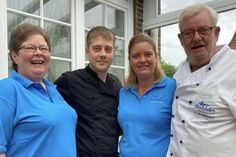 Eine starke Familie: Simone, Robert, Sabrina und Bernd Weidemann (v. lks.) sind die „Macher“ vom Restaurant Störtebeker. Der Betrieb bleibt in Familienhand.