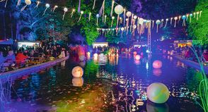 Am kommenden Wochenende wird der Strandpark in Timmendorfer Strand wieder zum „Lichtermeer“.