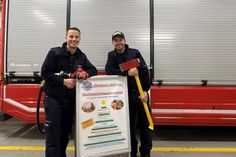 René Konietzny, stellvertretender Ortswehrführer, und Denny Pöhl, Mitorganisator und Kassenwart (v. lks.).