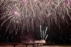 Imposantes Höhenfeuerwerk von der Seebrücke.