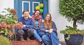 Das Gründerteam des Fördervereins: Stefan Theuer, Elena Kraft und Lisa Sorowski (v.li.).
