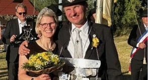Gildekönig Heiko Simonsen mit Lebensgefährtin Lisa Peltner
