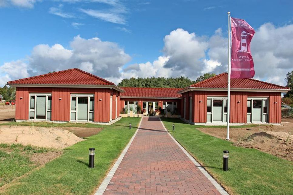 In unmittelbarer Nähe zum Strand wurde das Vitalcenter errichtet.