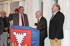 Mirko Spieckermann, Bürgervorsteher Sönke Sela und Erster Stadtrat Friedrich-Karl Kasten (v. lks.).