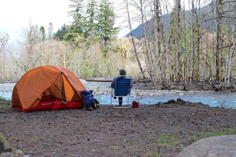 Ruhe und Entspannung in Einsamkeit - auch das ist Camping.