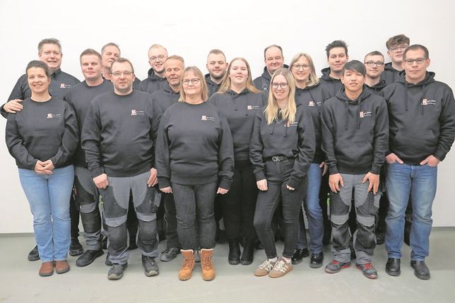Das Team der Firma Gebäudetechnik Hass in Lensahn.
