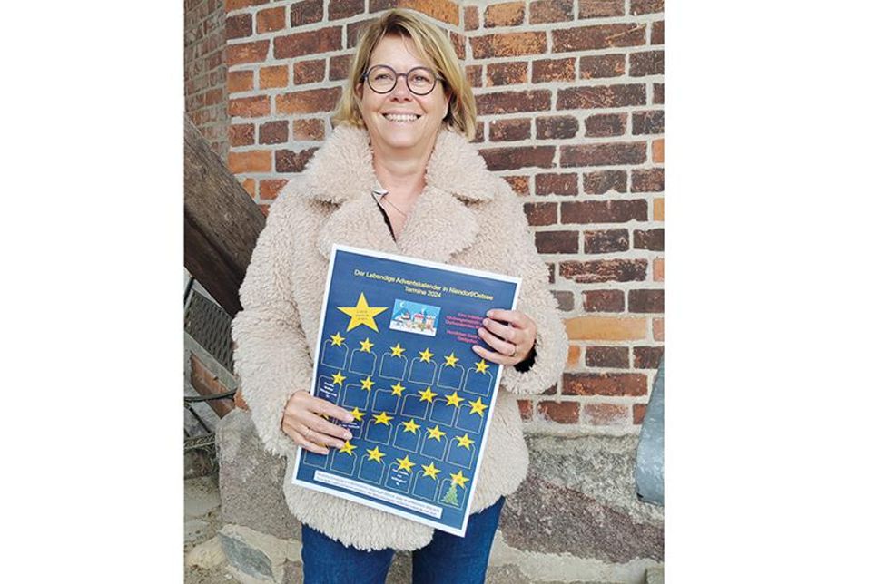 Niendorfs Dorfvorsteherin Kerstin Wolter nimmt ab sofort Anmeldungen von Gastgebern des „Lebendigen Adventskalender“ entgegen.