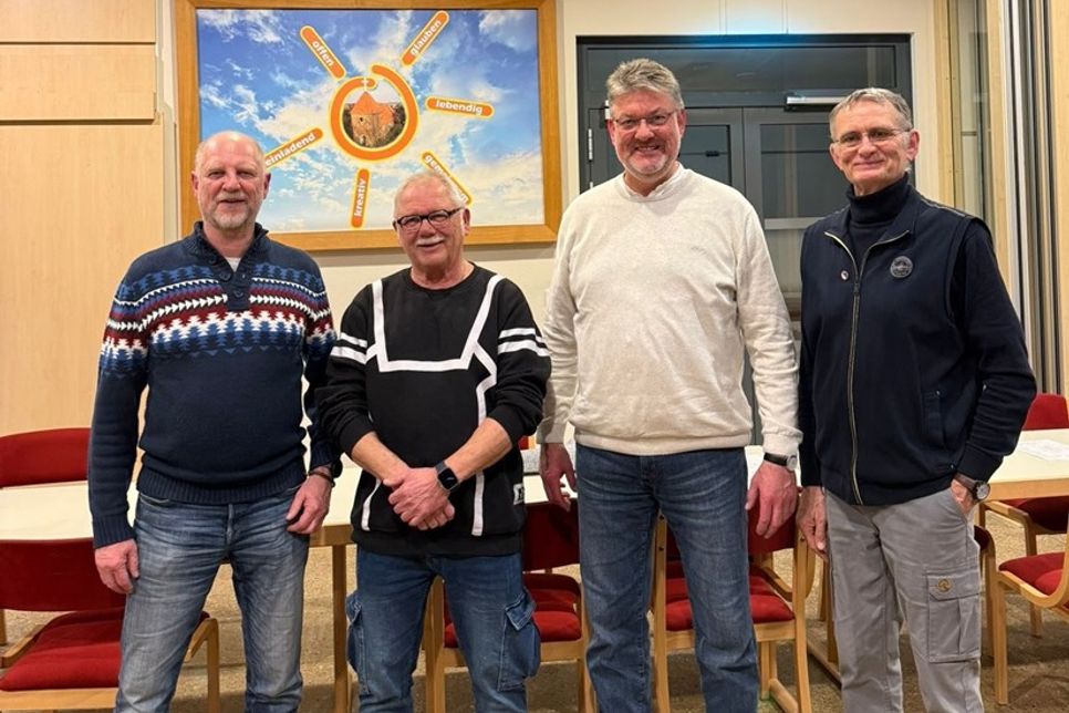 Uwe Kapp, Thomas Beckmann, Christian Markmann und Uwe Boldt (v. lks.).