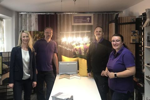 Das Team der Raumstation (v. lks.): Tanja Zschunke, Swen Butzke, Markus Hinrichs und Svenja Hamann.