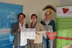 Gerhard P. Bosche, Jutta Burchard, Vorsitzende Kinder auf Schmetterlingsflügeln, Stefan Paetz, Koordinator Kinder auf Schmetterlingsflügeln (v. lks.). (Copyright Kinder auf Schmetterlingsflügeln e.V.)