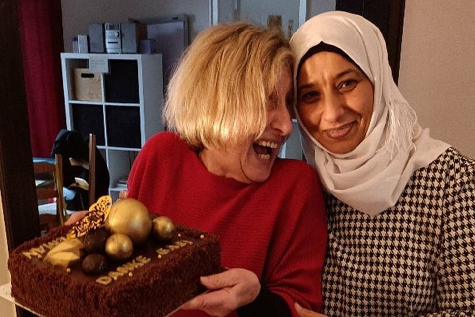 Gaby Räbel und Muna Mahmud sind freundschaftlich verbunden.