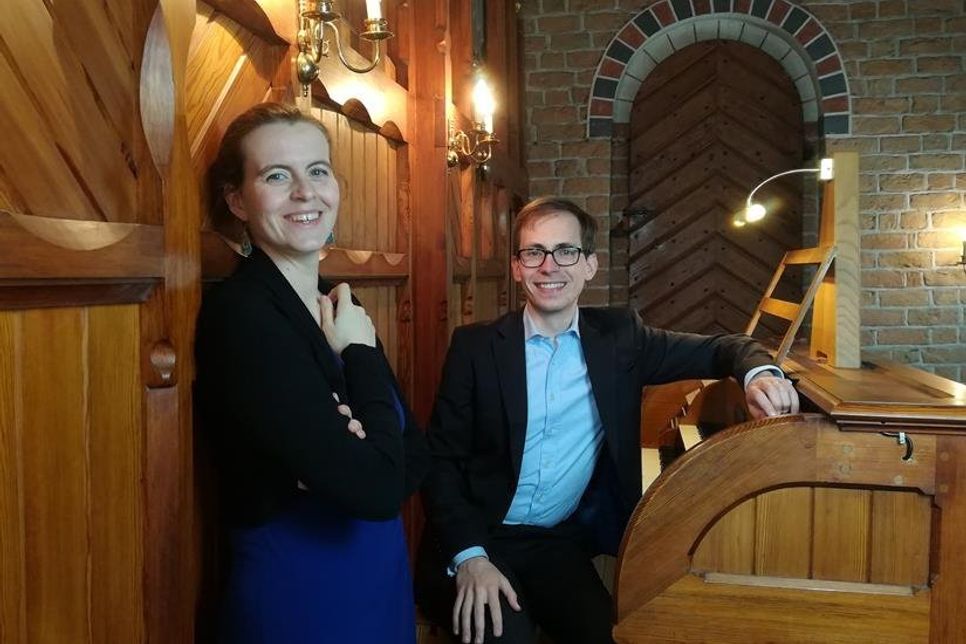 Ninon Demange und Raphaël Arnault konzertieren in der Basilika.