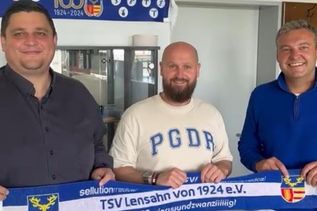 Positiv in die neue Saison: Fußballobmann Vadim König, Neu-Trainer Daniel Safadi und 1. Vorsitzender vom TSV Lensahn Maximilian Sell.