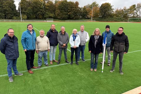 Am Freitag nehmen die Vertreter von Stadt und Schulverband den erneuerten Sportplatz offiziell in Betrieb.