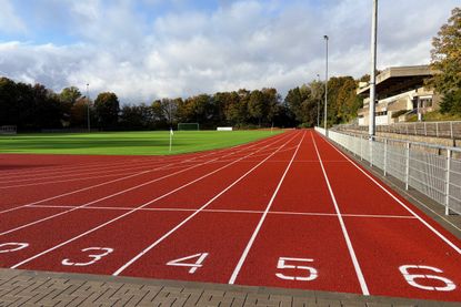 Auch die Wettkampflaufbahn wurde ganz neu aufgebaut.