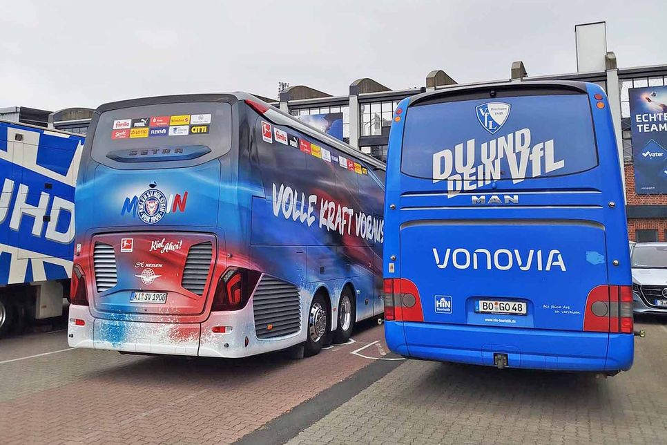 Auch in Liga zwei parkt der VfL Bus wieder in Kiel.