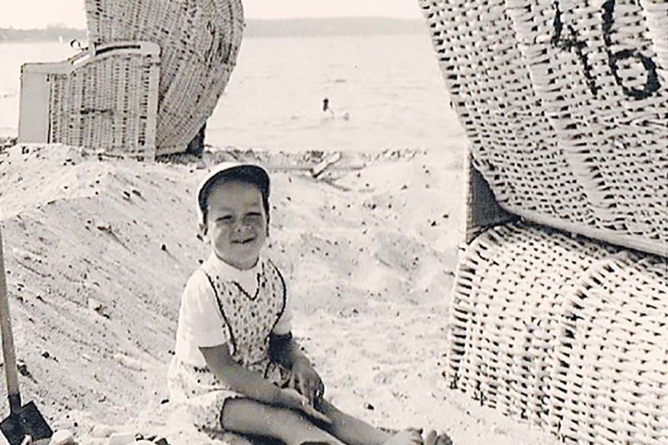 Strandkorb Nr. 46: Joachim Magerstädt als Dreijähriger am 28. Juli 1959 ... (Foto: privat)