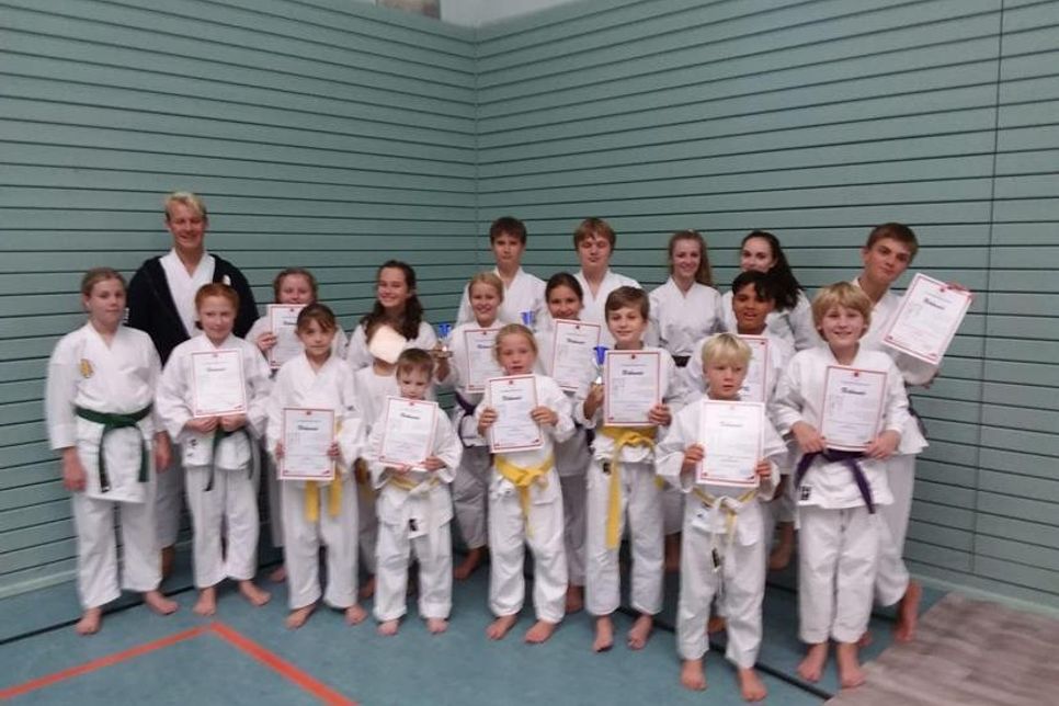 Die Teilnehmer des Karate Dojo Itosu.