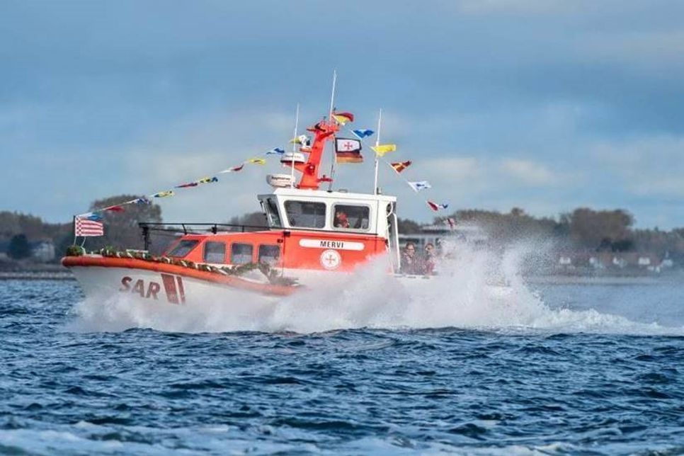 Nach der Namensgebung ging es zur Tauffahrt hinaus in die Lübecker Bucht. (Foto: DGzRS)