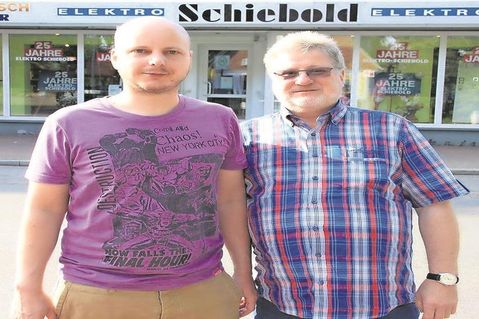 Sie stehen für persönlichen Kontakt und Verlässlichkeit - Firmengründer Uwe Schiebold (lks.) und Geschäftsführer Mirko Willsch.