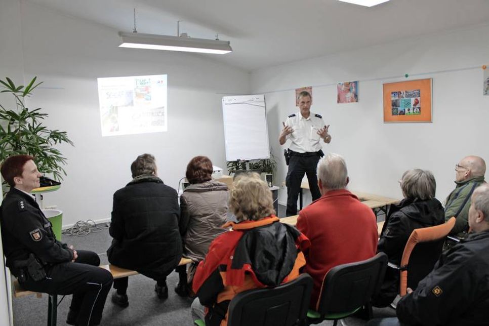 Expertenvortrag der Polizei.