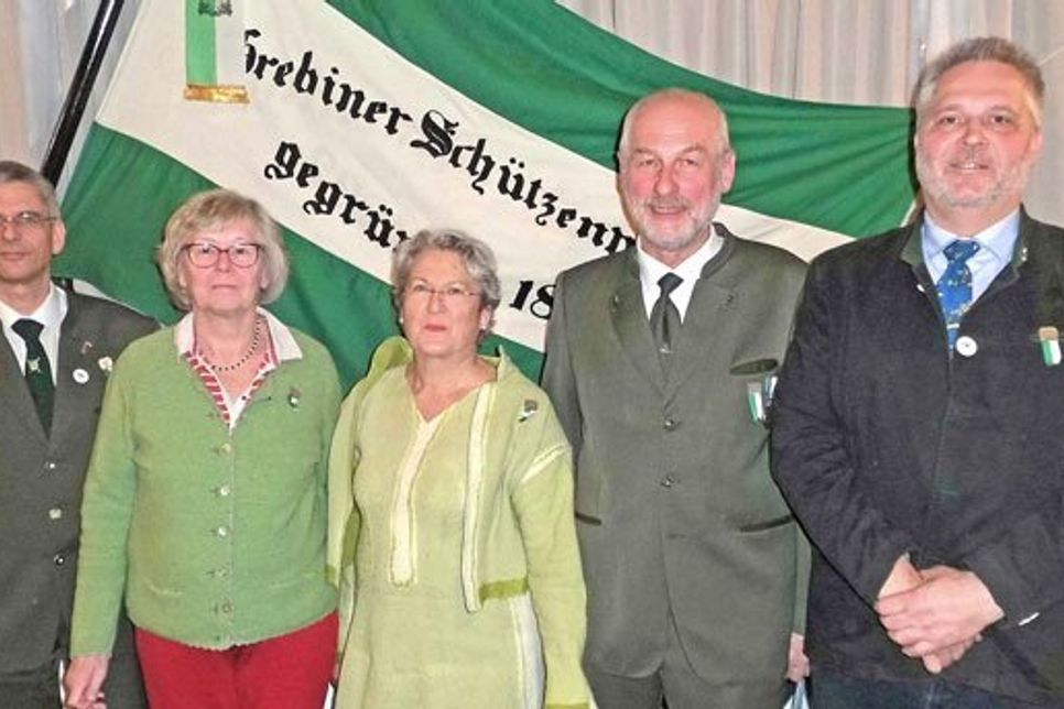 Klaus Telge, Jutta Prey, Karin Gremmel, Klaus Steffens und Olaf  Wenndorf (v. l.).