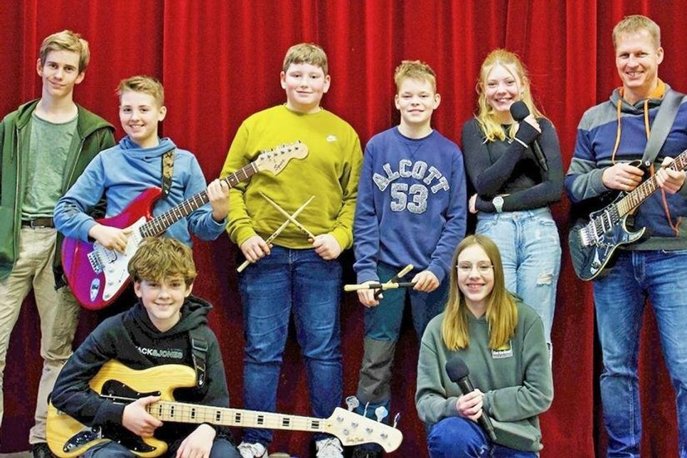 Auch die Mittelstufenband vertiefte die Arbeit an einem Programm.