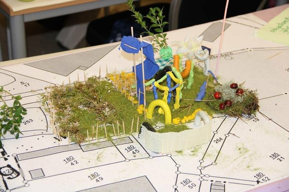Eins der, von den Kindern, entworfenen Modelle