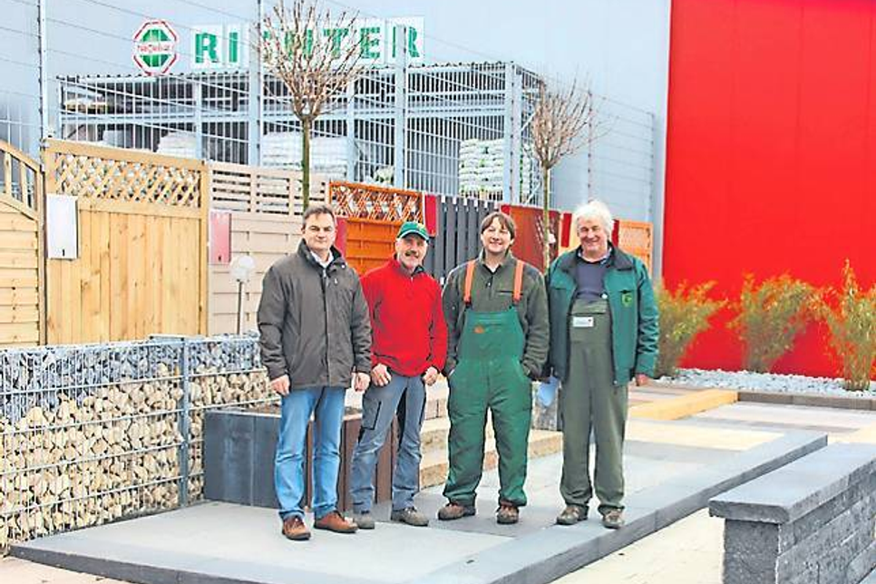 Rüdiger Büttner, Stefan Kübbeler, Stefan Hay und Joachim Knorr freuen sich