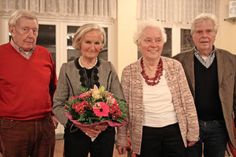 Die Vorstandsmitglieder Horst-Gunther Potzelt, Gisela Künkel, Marianne Moschel mit Kassenprüfer Axel David (v. lks.).