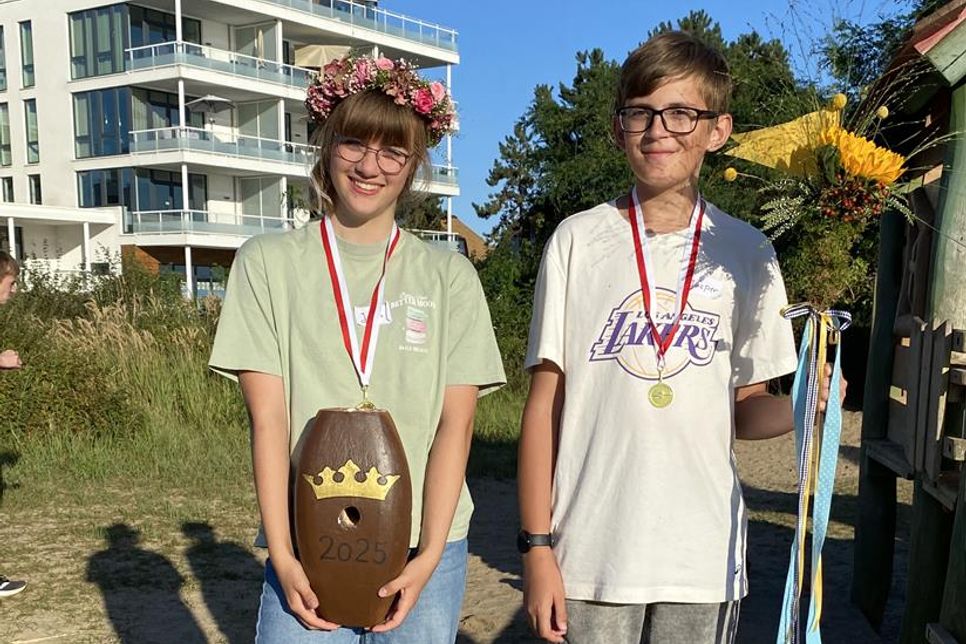 Jana Grimm und Jasper Hoff wurden in ihrer Altersklasse zu den neuen Majestäten gekrönt.