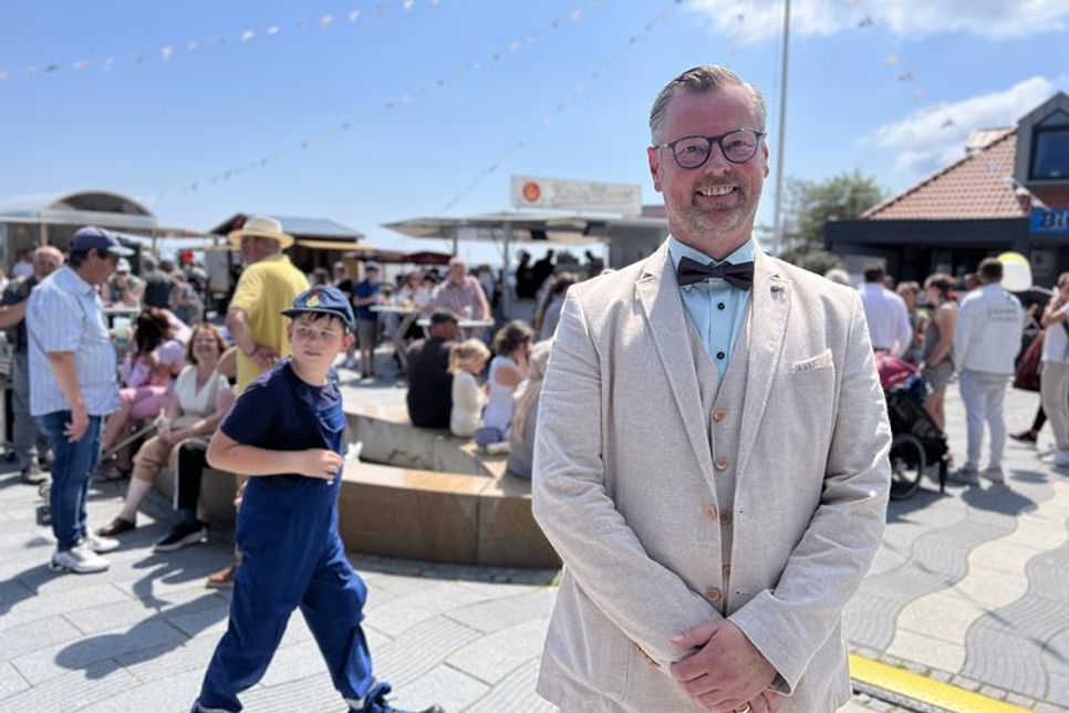 Bürgermeister Stefan Schwardt freute sich über die gute Stimmung und die großartige Beteiligung am Jubiläumsfest.