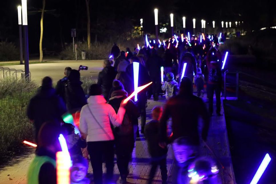 Leuchtstab-/LED-Wanderung