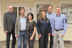 Freuen sich über die gute Partnerschaft: Martin Liegmann, Matthias Thomas und Laila Brais (Kinderschutzbund) mit Madita Lepomäki, Christoph Hein und Thomas Palenga von JYSK.