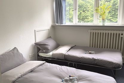 Alle Betten sind aufgebaut und vorbereitet, jetzt können die Gäste aus der Ukraine kommen.