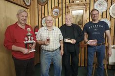 Uwe Hamann, Klaus Kohlsaat, Peter Gose und Holger Jäde, alle von der Kyffhäuser Kameradschaft Beschendorf (v. lks.).