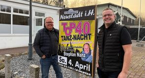 DJ Stephan Nanz (lks.) und Gordan Lockowandt freuen sich auf den 4. April im Schützenhof in Neustadt.