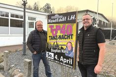 DJ Stephan Nanz (lks.) und Gordan Lockowandt freuen sich auf den 4. April im Schützenhof in Neustadt.