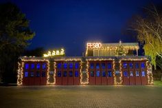 Weihnachtsbeleuchtung bei der Feuerwehr Scharbeutz.