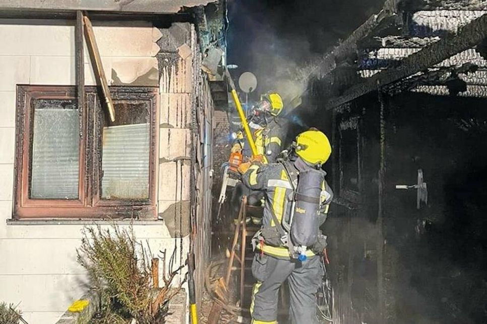 Am vergangenen Sonntagabend wurde die Feuerwehr zu einem Schuppenbrand alarmiert.