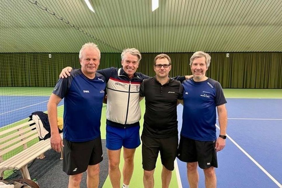 Die Herren 55 SG Neustadt/ Lensahn mit Dirk Weber-Klüver, Torsten Abrolat, Udo Seidenkranz und Matthias Landmann (v. lks.).